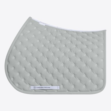 Tapis de selle Jumping Gris Bleuté - Cavalleria Toscana
