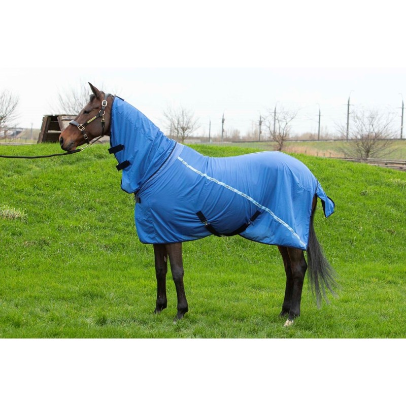 Couverture Mesh-Pro Neck Bleu Harry's Horse Couverture Mesh-Pro Neck Bleu Harry's Horse