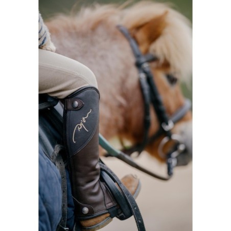 Chaps Enfant Dy'on en cuir Noir