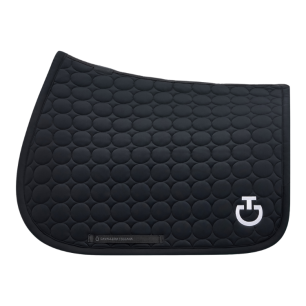 Tapis Cavalleria Toscana  CSO noir  - circle quilted jersey jumping