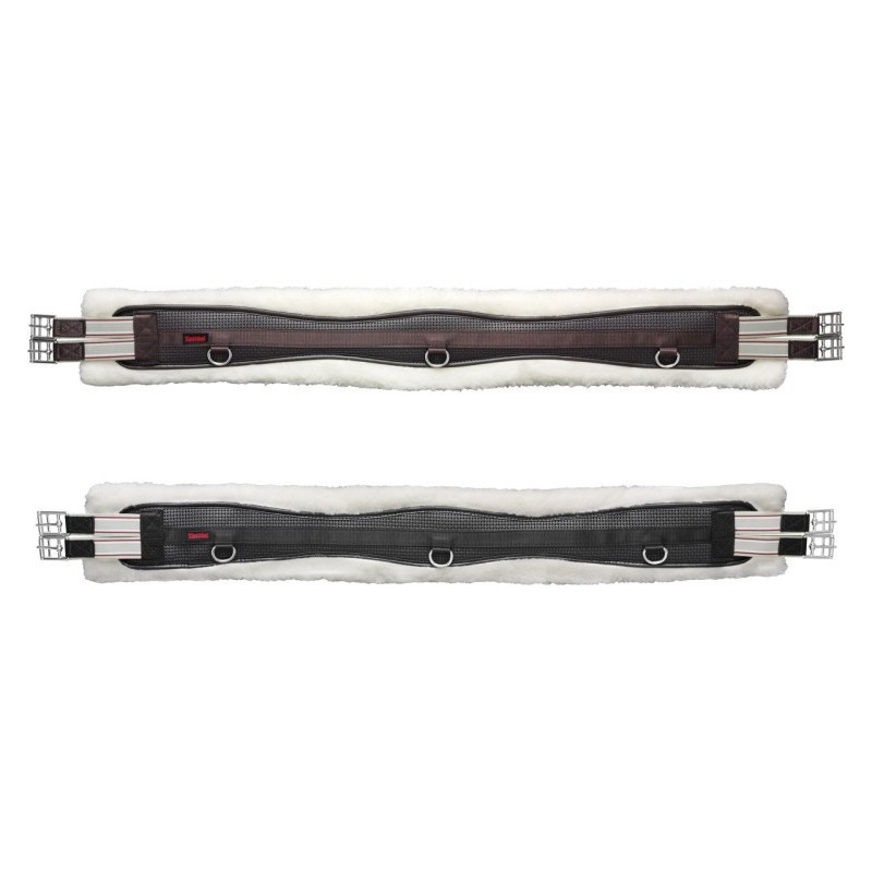 Sangle Tattini néoprène agneau et élastique Noir Sangle Tattini néoprène agneau et élastique Noir