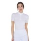 Polo d'entraînement femme slim fit Blanc - Equestro Polo d'entraînement femme slim fit Blanc - Equestro