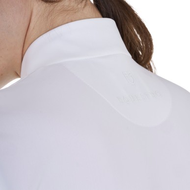 Polo d'entraînement femme slim fit Blanc - Equestro