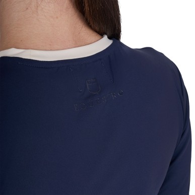 T-shirt crop femme marine - Equestro