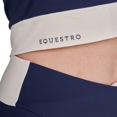 T-shirt crop femme marine - Equestro