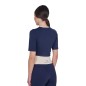T-shirt crop femme marine - Equestro