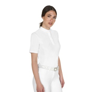 Polo concours femme blanc - Equestro