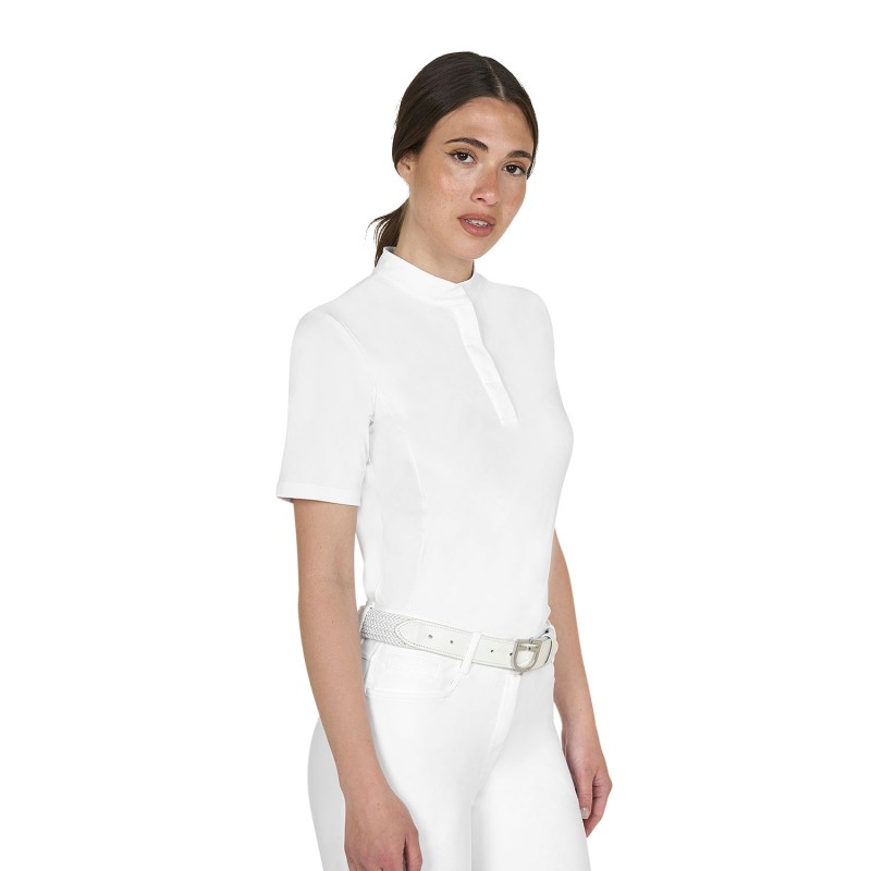 Polo concours femme blanc - Equestro Polo concours femme blanc - Equestro