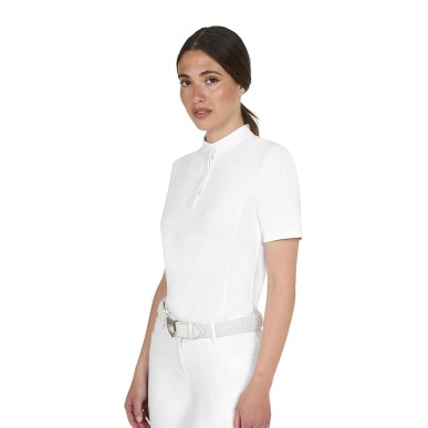 Polo concours femme blanc - Equestro