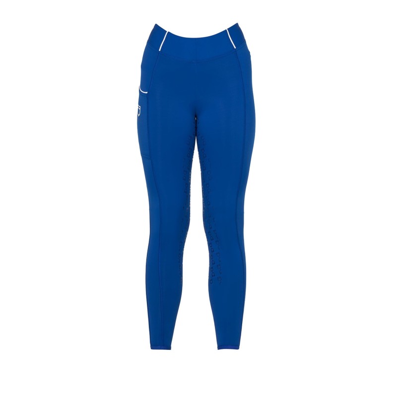 Legging fille slim fit Bleu - Equestro Legging fille slim fit Bleu - Equestro
