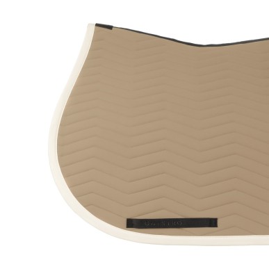 Tapis de selle CSO Equestro Wave Quilting Marron clair
