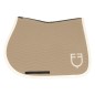 Tapis de selle CSO Equestro Wave Quilting Marron clair