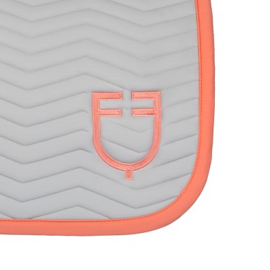 Tapis de selle CSO Equestro Wave Quilting Gris