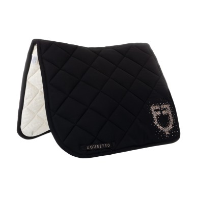 Tapis de dressage en tissu technique Noir - Equestro