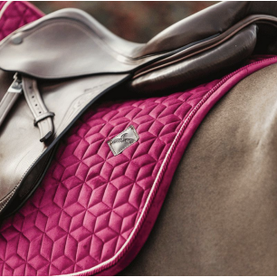 Tapis de selle Kentucky Velvet Jumping - Fuchsia