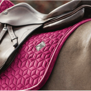 Tapis de selle Kentucky Velvet Jumping - Fuchsia