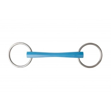 Mors Metalab à anneaux - Flexi droit bleu