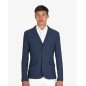 Veste de concours Equestro Girasol pour homme avec logo en relief - Marine Veste de concours Equestro Girasol pour homme avec logo en relief - Marine