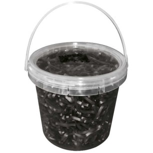 Seau de 1800 élastiques noirs Hippo tonic