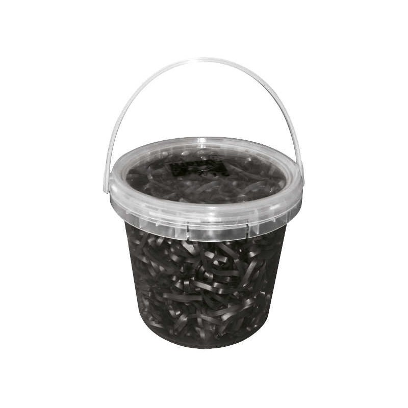 Seau de 1800 élastiques noirs Hippo tonic