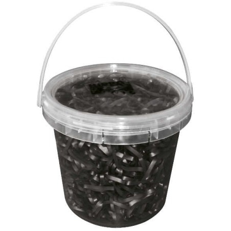 Seau de 1800 élastiques noirs Hippo tonic