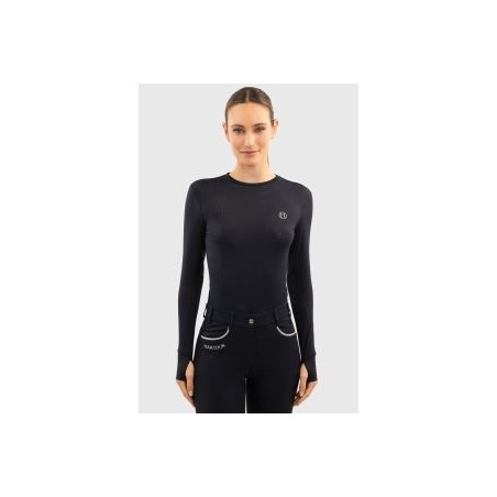 T-shirt manches longues Femme Harcour Bluvea - Marine