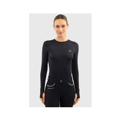 T-shirt manches longues Femme Harcour Bluvea - Marine