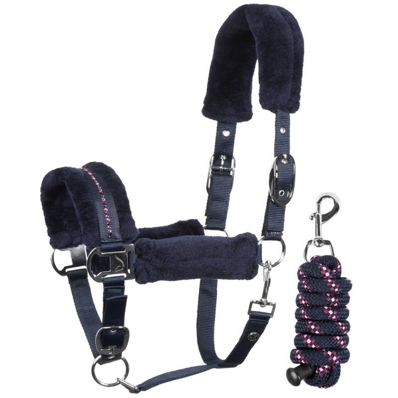 Licol et longe Harry's horse Denici Cavalli Purple Passion Crystal Licol et longe Harry's horse Denici Cavalli Purple Passion Crystal