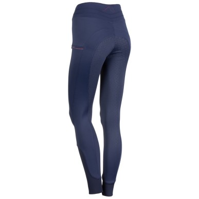 Legging d'équitation Equitights Purple passion Full Grip marine Femme - Harry's Horse