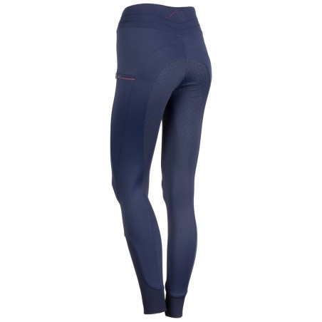 Legging d'équitation Equitights Purple passion Full Grip marine Enfant - Harry's Horse
