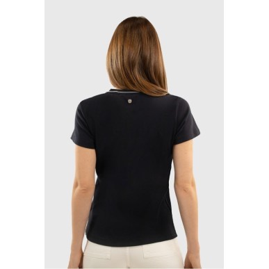 Tee-shirt col V Berenice  Marine Femme - Harcour