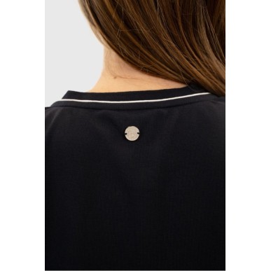 Tee-shirt col V Berenice  Marine Femme - Harcour