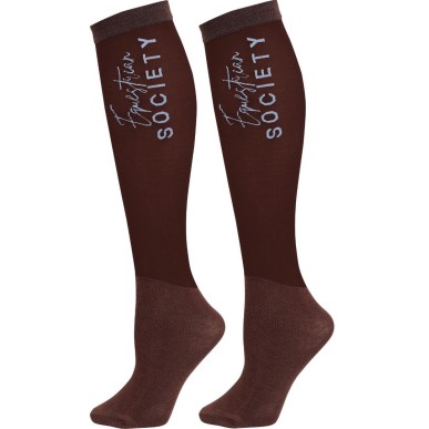 Lot de 3 paires de chaussettes fines Moa Java Harry's Horse Marron
