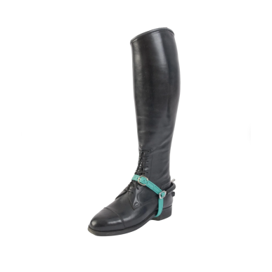 Lanières d'éperon cuir softy TdeT vert tunique
