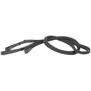 Rênes allemande en tissus Harry's Horse cheval noir