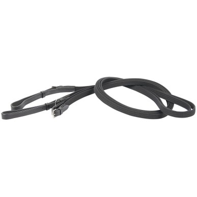 Rênes allemande en tissus Harry's Horse cheval noir