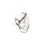 Rênes caoutchouc releveur Flags & Cup marron