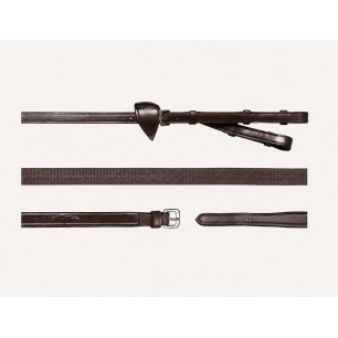 Rênes a alliances caoutchouc 1/2(13mm) Dy'on