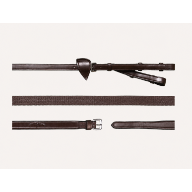 Rênes a alliances caoutchouc 1/2(13mm) Dy'on
