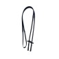 Rênes caoutchouc noires surpiqûres blanches Cavaletti Rênes caoutchouc noires surpiqûres blanches Cavaletti