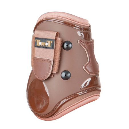 Protèges boulet double coques à scratch TdeT Marron