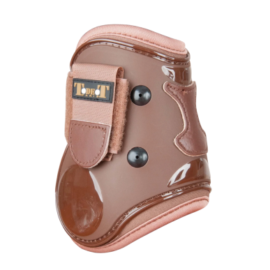 Protèges boulet double coques à scratch TdeT Marron