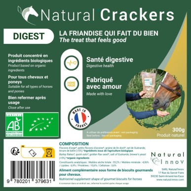 Friandises Natural’Crackers (Digest) – 300 g