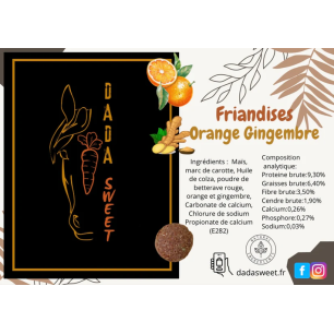 Friandises ronde Orange Gingembre 1L DADA Sweet