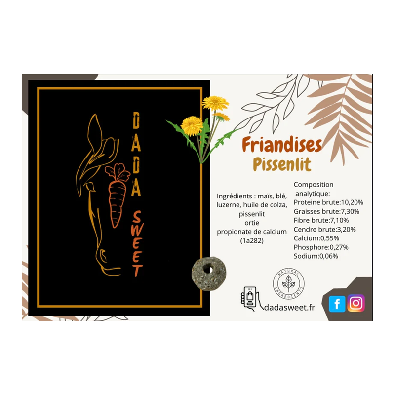 Friandises de Poches Pissenlit 1L DADA Sweet