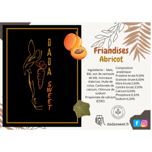 Friandises DADASWEET soufflées rondes Abricot - 1l