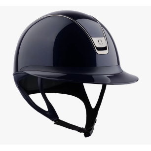 Casque Samshield Miss Shield Shadow Glossy V2 Bleu - black chrome
