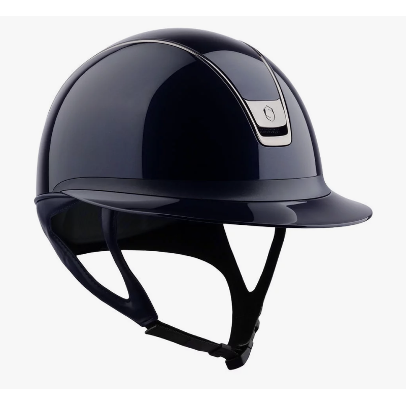 Casque Samshield Miss Shield Shadow Glossy V2 Bleu - black chrome Casque Samshield Miss Shield Shadow Glossy V2 Bleu - black chrome
