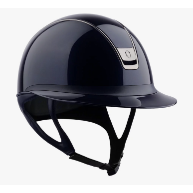 Casque Samshield Miss Shield Shadow Glossy V2 Bleu - black chrome