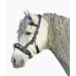 Filet caveçon en Nylon Noir pour cheval/full - HKM Filet caveçon en Nylon Noir pour cheval/full - HKM